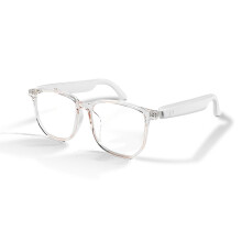 Smart Glasses with Bluetooth Audio Dual Stereo Speakers Open Ear Music HD Calling Touch Voice Assistant Transparent