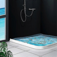 (1.2 M)SRBTV-Collapsible Shower Threshold Water Dam Water Flood Barrier Water Stopper For Shower