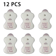 12pcs/6Pairs Replacement Electrode Pad for Omron Massagers Elepuls Long Life Pad