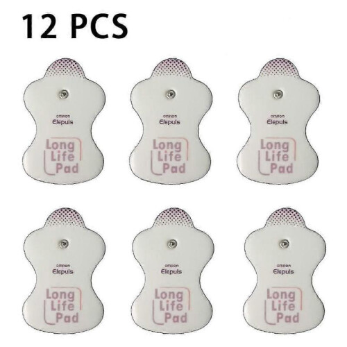 12pcs/6Pairs Replacement Electrode Pad for Omron Massagers Elepuls Long Life Pad