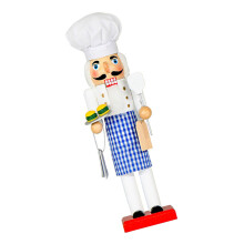 Tablier à carreaux bleus Casse-Noisette Figurine de Noël Styles