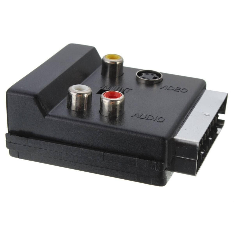 Scart Converter Rca 3-Pin S-Video Female Adapter For Home Entertainment Systems 9189345680885