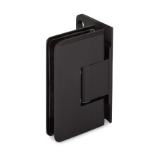 Portals Oceana Standard Duty Adjustable 90 Wall-Glass Hinge with Offset Backplate - Oil Rubbed Bronze Medium
