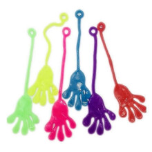 10 X Children's Xl Sticky Sticky Hands, Colourful Slime Hands, Children's Birthdayrandom Color