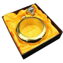 (local tyrant gold)Liquor Flask For Women With Funnel-stainless Teel Bangle Brlet Flask Wrist Jewelry For Women,3854!ZZ17
