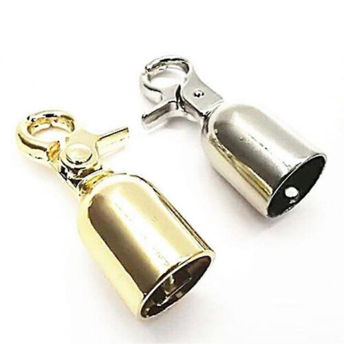 2pcs Rope Barrier End Stopper with Hook Bag Making Hardware Fitting Accessory Jikaix 2