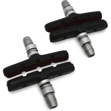 (black)2 Pairs Bicycle Brake Shoes For V-brakes U-brake And Cantilever