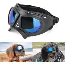 (Silver)Dog Goggles Eye Protection Dog Sunglasses Anti-uv Goggles Windproof Puppy Goggles With Adjustable