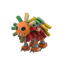 (Orange) Poppy Chapter Playtime 4 Plastic Block Building Kids Diy Assembling Toy Gift