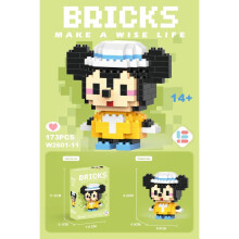 (Style2) Stitch Hello Kitty Snow White Lotso Cartoon Character Blocks Building