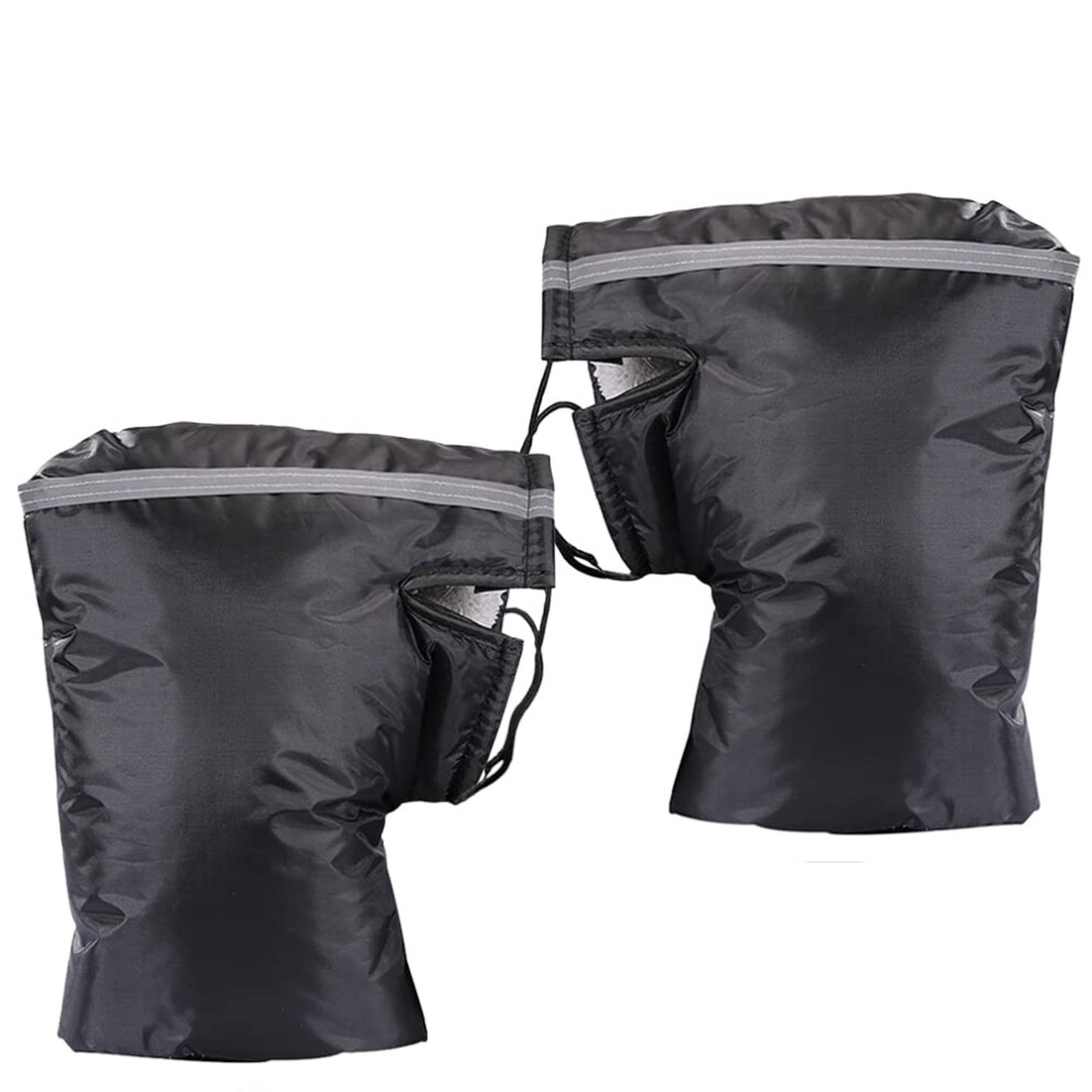 Universal Motorcycle Snowmobile Scooter Thermal Gloves - Windproof, Thicken Handlebar Muffs 9189345681691