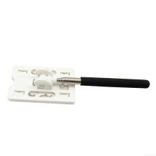 Flexible Adjustable Holder for Touch n Go Toll Card with Lock, Designed to Keep Card Secure and Reduce Vehicle Damage During Toll Access (White)