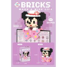 (Style41) Stitch Hello Kitty Snow White Lotso Cartoon Character Blocks Building