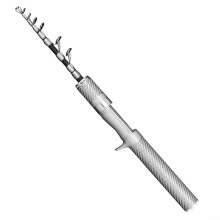 Telescope fishing rod, carbon fiber, ULhard, ultralight, travel, portable, foldable Ref: 9633