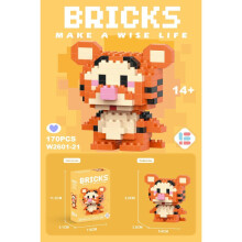 (Style12) Stitch Hello Kitty Snow White Lotso Cartoon Character Blocks Building