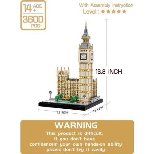 Juego de microbloques de construcción Big Ben 2
