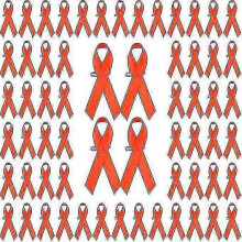 (orange)200pcs Ribbon With Safety Pins, Cancer Awareness Pins Ribbon Brooch For Party Event Supplies Clothing Decoration New Arrival