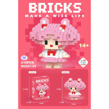 (Style15) Stitch Hello Kitty Snow White Lotso Cartoon Character Blocks Building