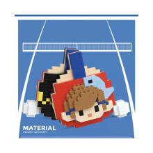 (Style8) Star Creative And Panda Table Tennis Racket Assembly Building Gift Block Toys
