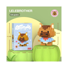 (Style7) Penguin Elephant Cute Bee Tiger Koala Panda Animal Building Blocks Toys Children