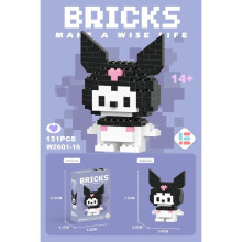 (Style7) Stitch Hello Kitty Snow White Lotso Cartoon Character Blocks Building