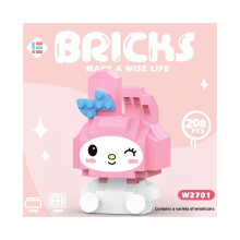(Mini Mei Ti) Pom Kuromi Pom Purin Building Block Set For Kids Educational Creative Play Gift