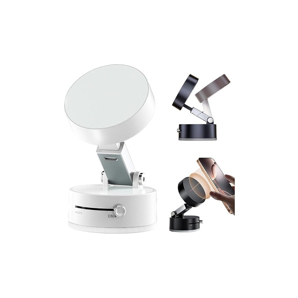Auosxny Magnetic Vacuum Suction Phone Holder,Strongfoldable And Retractable Double-Sided Magnetic 360 Rotation 9426802932355