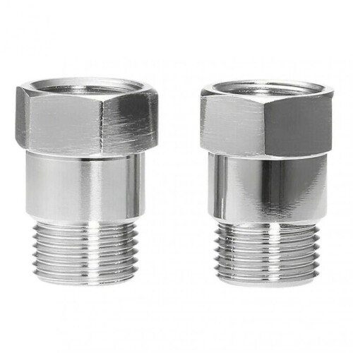 2pcs O2 Sensor Spacer Threaded Universal M18 X 1.5 Car Engine Light Oxygen Sensor Extender Adapter szkydv
