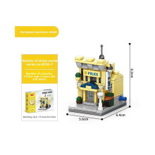(Style1) Commercial Street Convenience Store Fruit Shop Milk Tea Building Shop Blocks