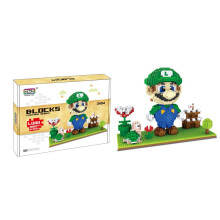 (Style # B-1800PCS) Super Mario Bausteine Puzzle Mikro 3D Figuren Bausteinspielzeug