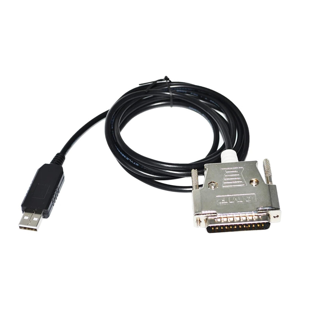 Ftdi Ft232rl Usb To D-Sub 25Pin Db25 Male Adapter Cnc Programming Communication Cable For Fanuc 0 Series Rs232 Interface Kable(5M) Light 9426802932270