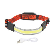 Adjustable Headband Rechargeable Headlamp, Super Bright Wide Beam For Optimal Visibility, Red Tail Light Increases Safety In Darkness, Water Resistant