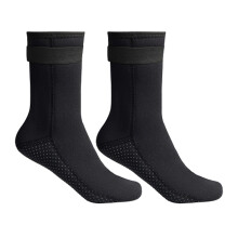 3 Mm Nylon diving socks, beach boots, water socks, men's and women's, black XXL 46 to 47