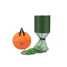 Scratch Prevention Floating Wire Fishing Basket, Aluminum Alloy Universal Positioning Plug, Bottom Cross Structure Reinforcement, Carry Ring For Easy