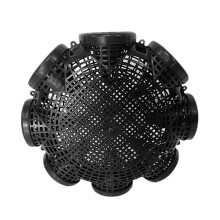 Fish Trap with 8 Holes, Eel Trap Crab Trap Cage, Plastic Fish Trap with Fixing Buckle, Sink Fishing, Bait Fish Trap for, Shrimp, Eel Ref: 9048