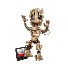 (NO BOX) I Am Groots Compatible 76217 Building Kit Toys For Boys Bricks Tree Baby Groots Model Play Display Gift