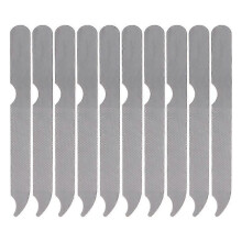 10pcs Stainless Steel Metal Nail Art New Pedicure Tool Dual Sided File Manicure New Arrival