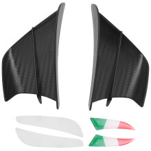 Motorrad Winglet Aerodynamischer FlüGel Kit Spoiler Motorrad Wind FließEn Befestigung FlüGel für S1000RR V4 ZX-10R R1,Matt Schwarz