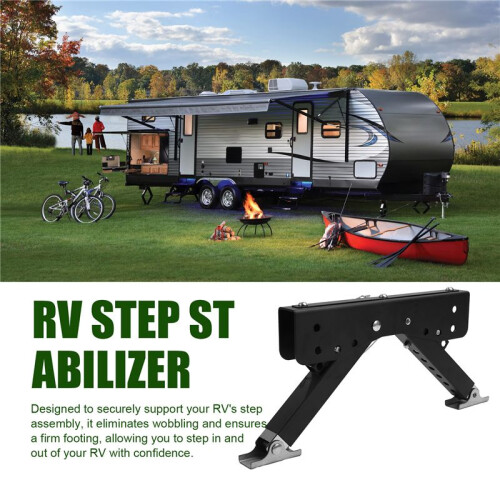 RV Step Stabilizer for Travel Trailers Steps RV Step Support Stabilizer Stair Stabilizer Accessories for Travel Trailers 1