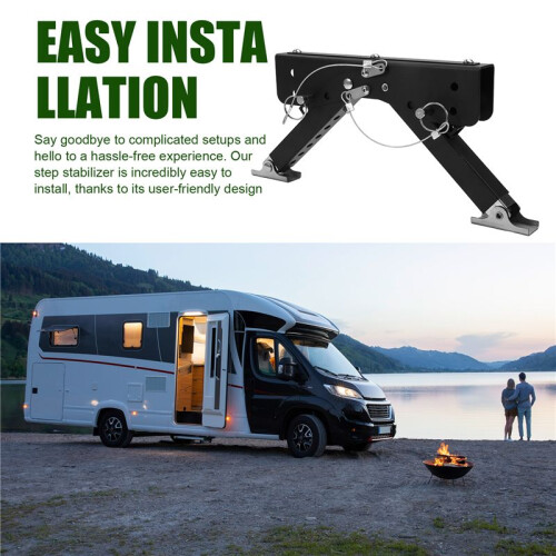RV Step Stabilizer for Travel Trailers Steps RV Step Support Stabilizer Stair Stabilizer Accessories for Travel Trailers 2