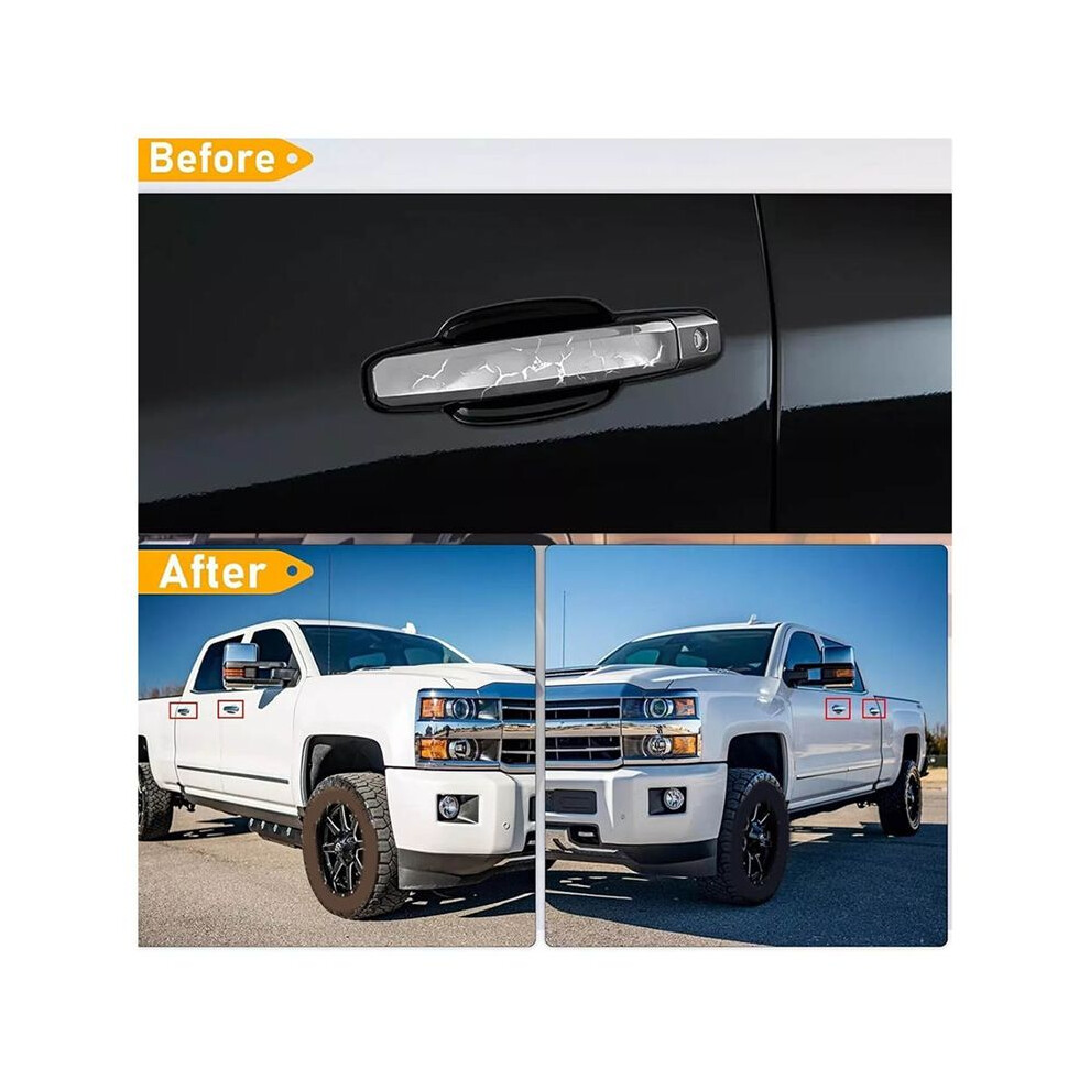 4Pcs Chrome Exterior Door Handle For Chevrolet Silverado 1500 2014-2017 New 4713711572181
