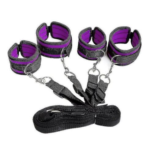Soft Leather Cuffs Set Adjustable Straps Kit for Hand-wrist-ankleZZ18