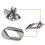 for  Ranger 2012-2019 Everest 2015-2019 Door Inner Handle Chrome 3