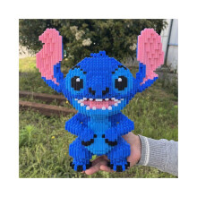 (Stand stitch 5600pcs) Stitch-Figur aus Bausteinen – DIY-Figur aus Steckbausteinen für Partys