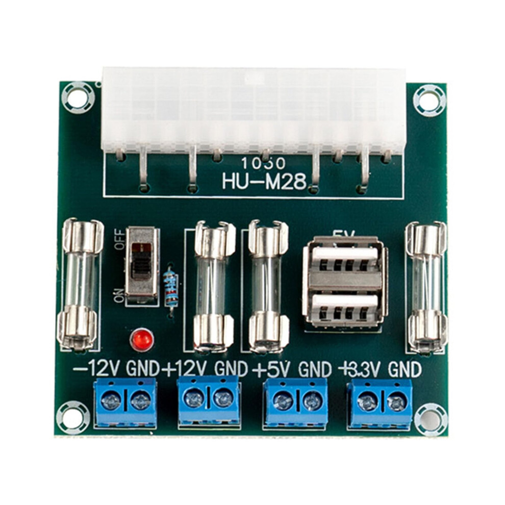 Pc Power Supply Adapter 24 Pin Atx Board With 8 Outlets Case Option Stable Output Overload Protection 9412369407771