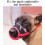 Dog Muzzle, Muzzle, Dog Muzzle with Adjustable Buckle Soft Breathable Fabric Dog Muzzle Prevent Biting Barking and Eating for Small Medium Large DogsZ 4