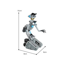 Set di costruzioni MOC Movie Shorted-Circuits Military Emotional Robot