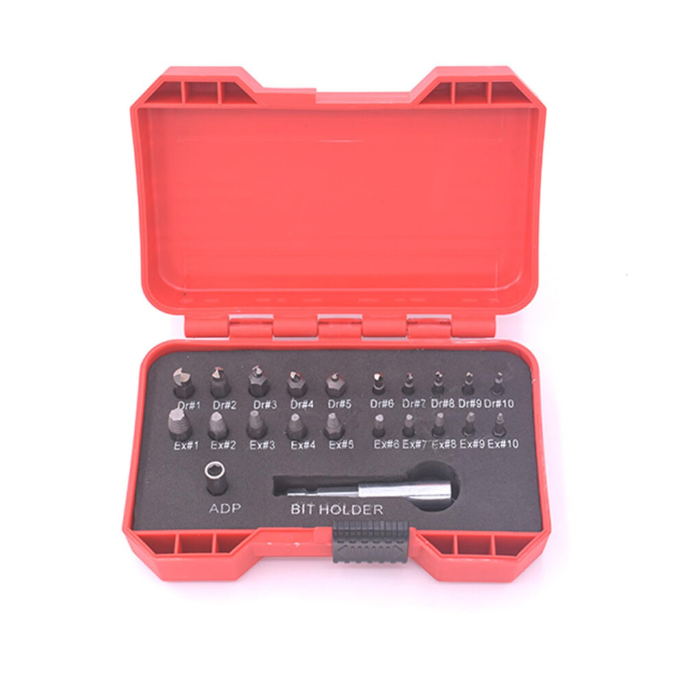 22Pcs Highspeed Steel Screw Extractor For Easy Removal Of Damaged Or Broken Screws In Various Sizes 9365049356190
