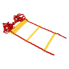 Coordinator ladder soccer flexibility training with agility ladder, Personal Training, for athletic footwork – exercises outdoors 6M