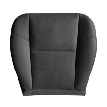 Auto Vorder Fahrer Seite PU Leder Sitz Kissen Unterer Sitzbezug für Escalade 2007-2014 Schwarz